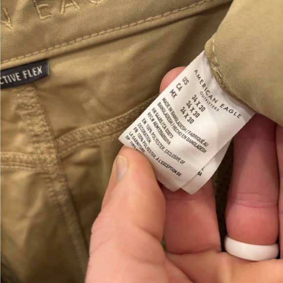 American Eagle Men’s Active Flex Khaki Chino Pants – Size 34x30 - Picture 3 of 6